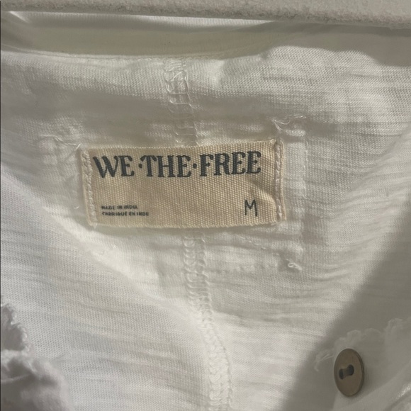 We The Free White Button-Detail Top - Picture 2 of 4